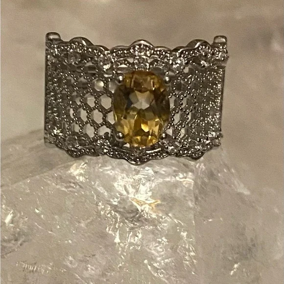 Citrine Adjustable Ring - Picture 3 of 4